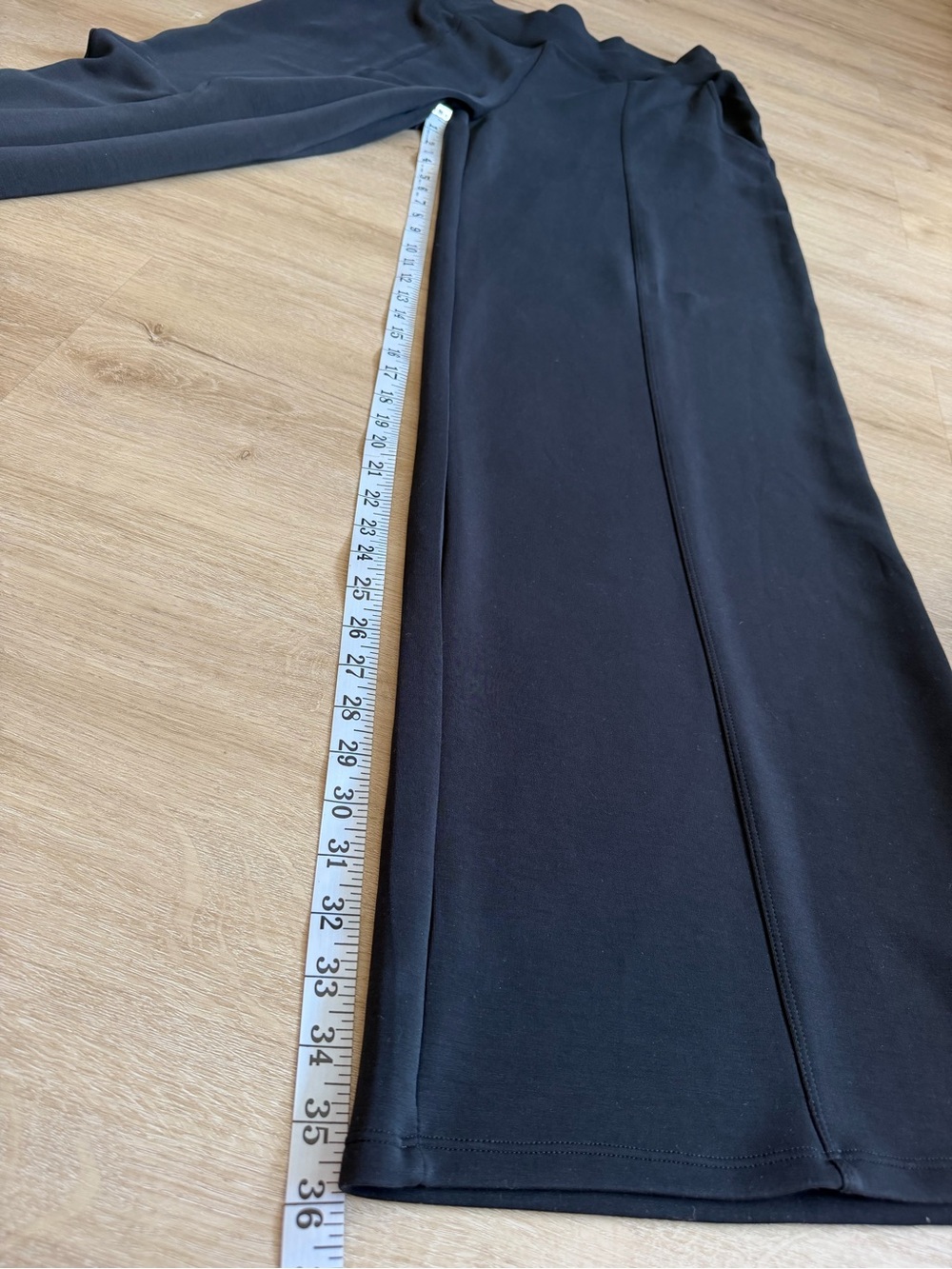 American Tall Soft Motion Wide Leg Ultra High Rise Pant Black Size XL Extra Tall - Picture 4 of 9